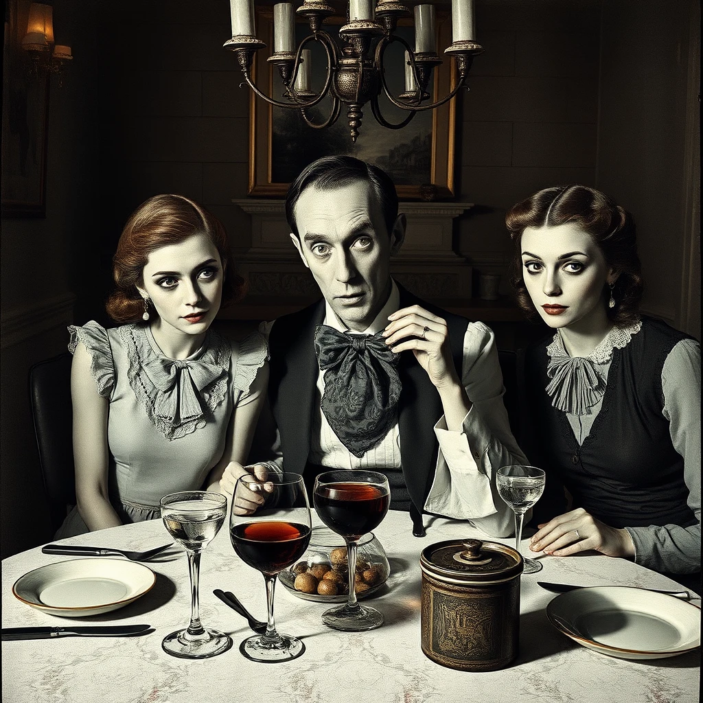 A surreal dinner with Cordelia and the girls