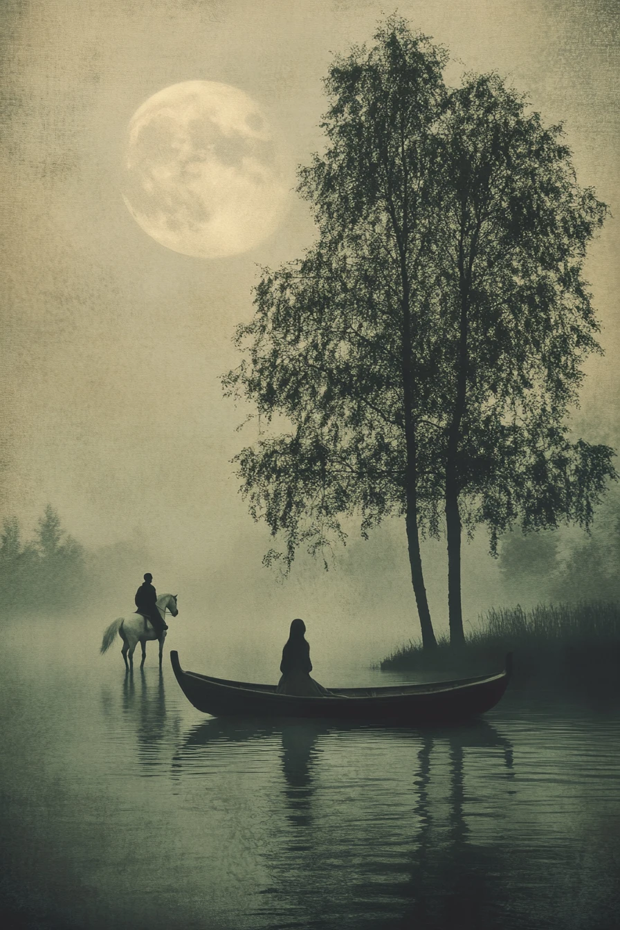 A Boat Rests Without Motion on the Water's Surface