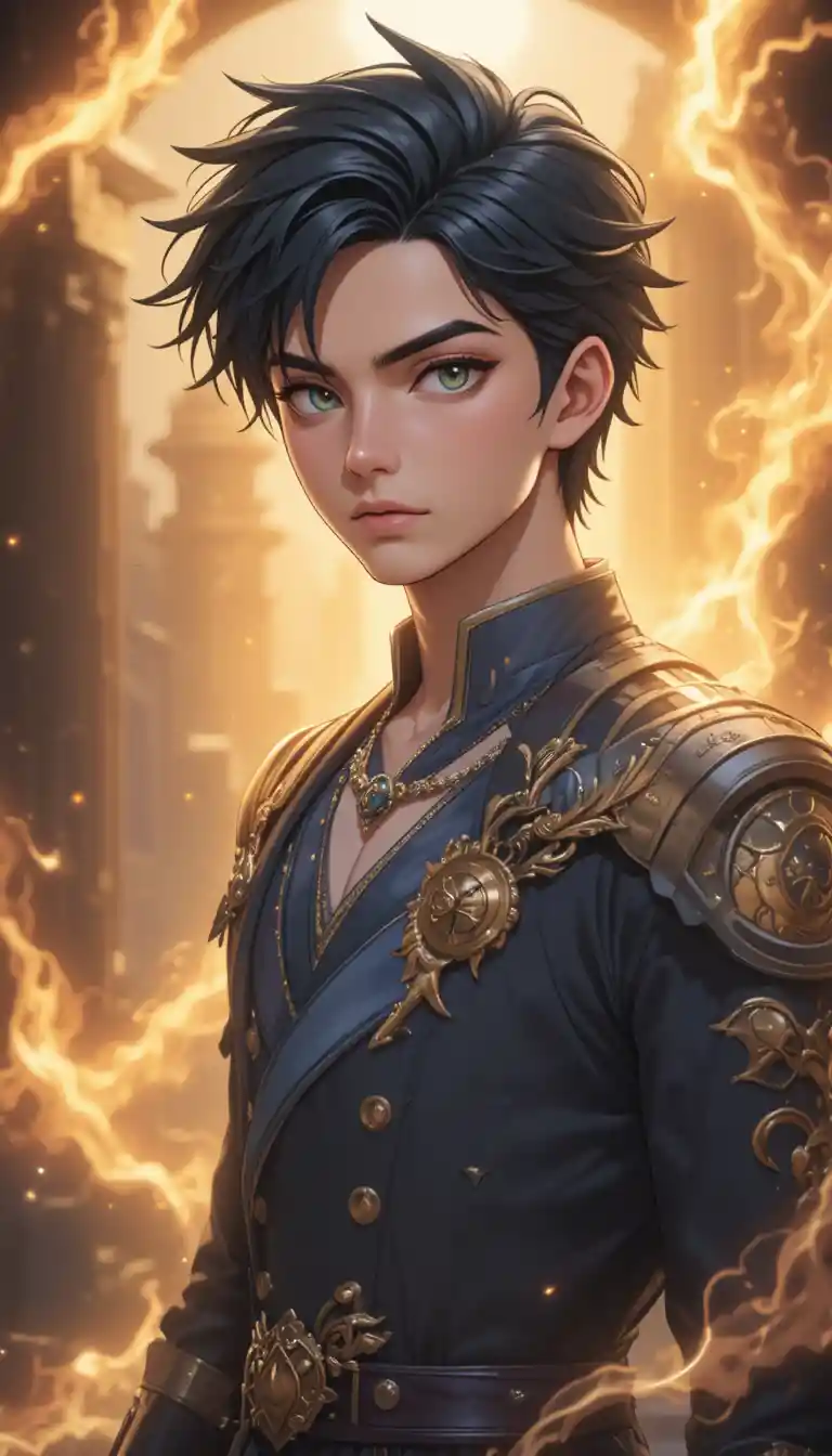 Phaéris, a young man from the animated world of Eliatrope