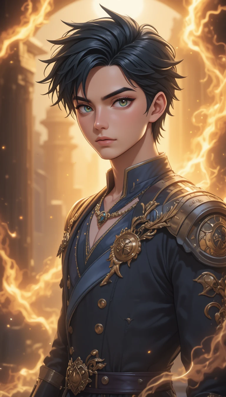 Phaéris, a young man from the animated world of Eliatrope