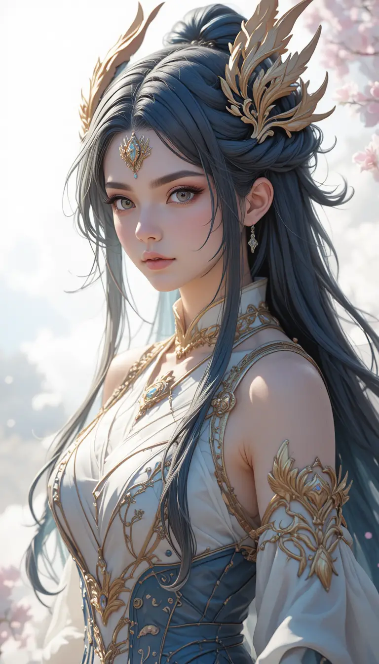 A 31-year-old dragon woman in an animated fantasy universe