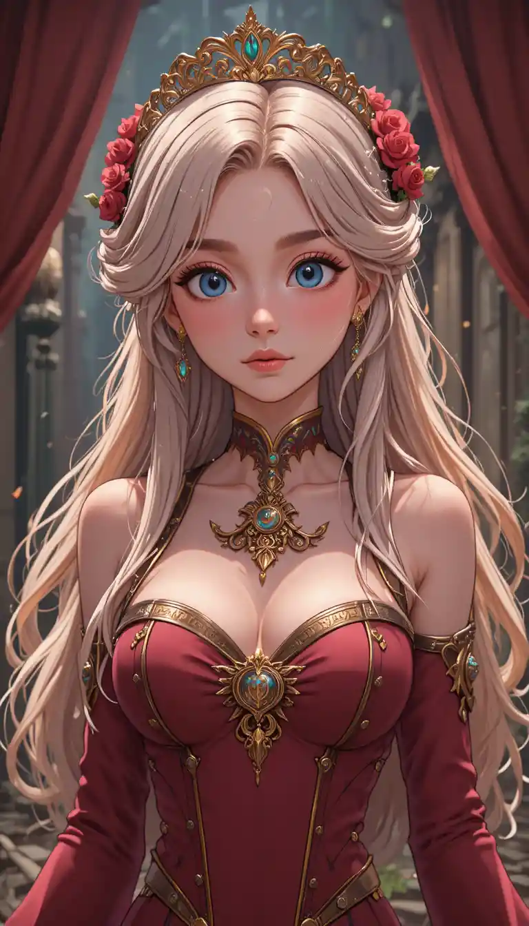 A 43-year-old woman named Sylvaine in an animated world