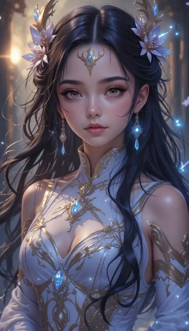 Mina, a 27-year-old Eliatrope woman in an animated universe