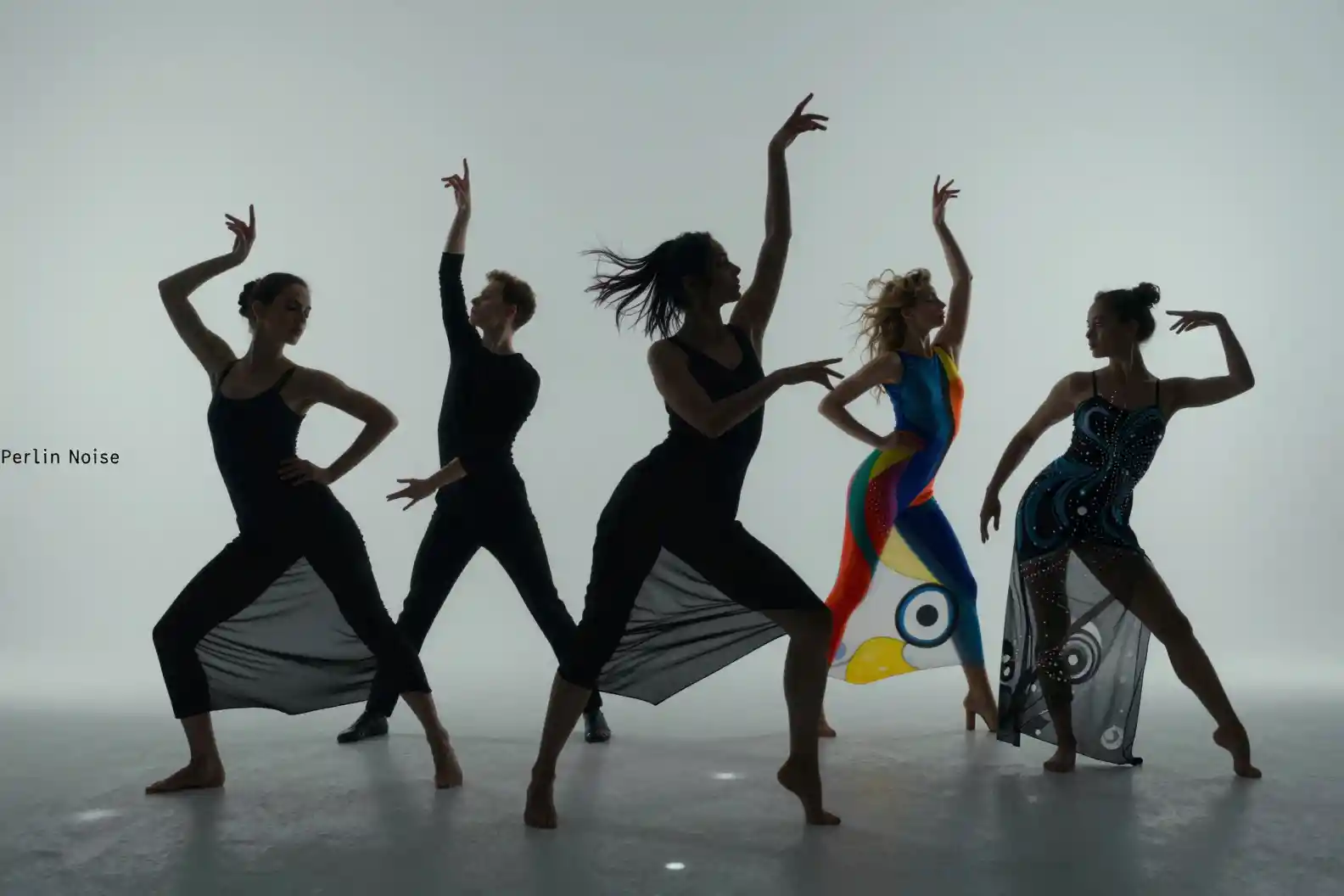 Five Futuristic Female Dancers Strike Dynamic Choreographic Poses