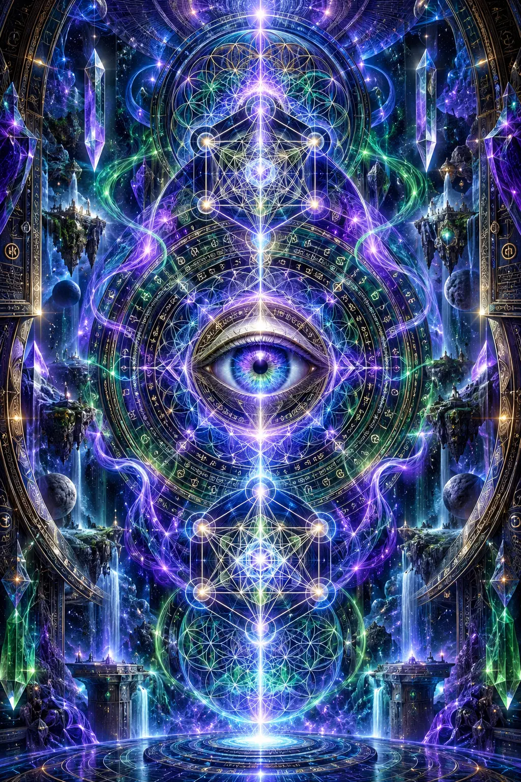 Un portal sobrenatural revela una geometría sagrada radiante en dimensiones de otro mundo