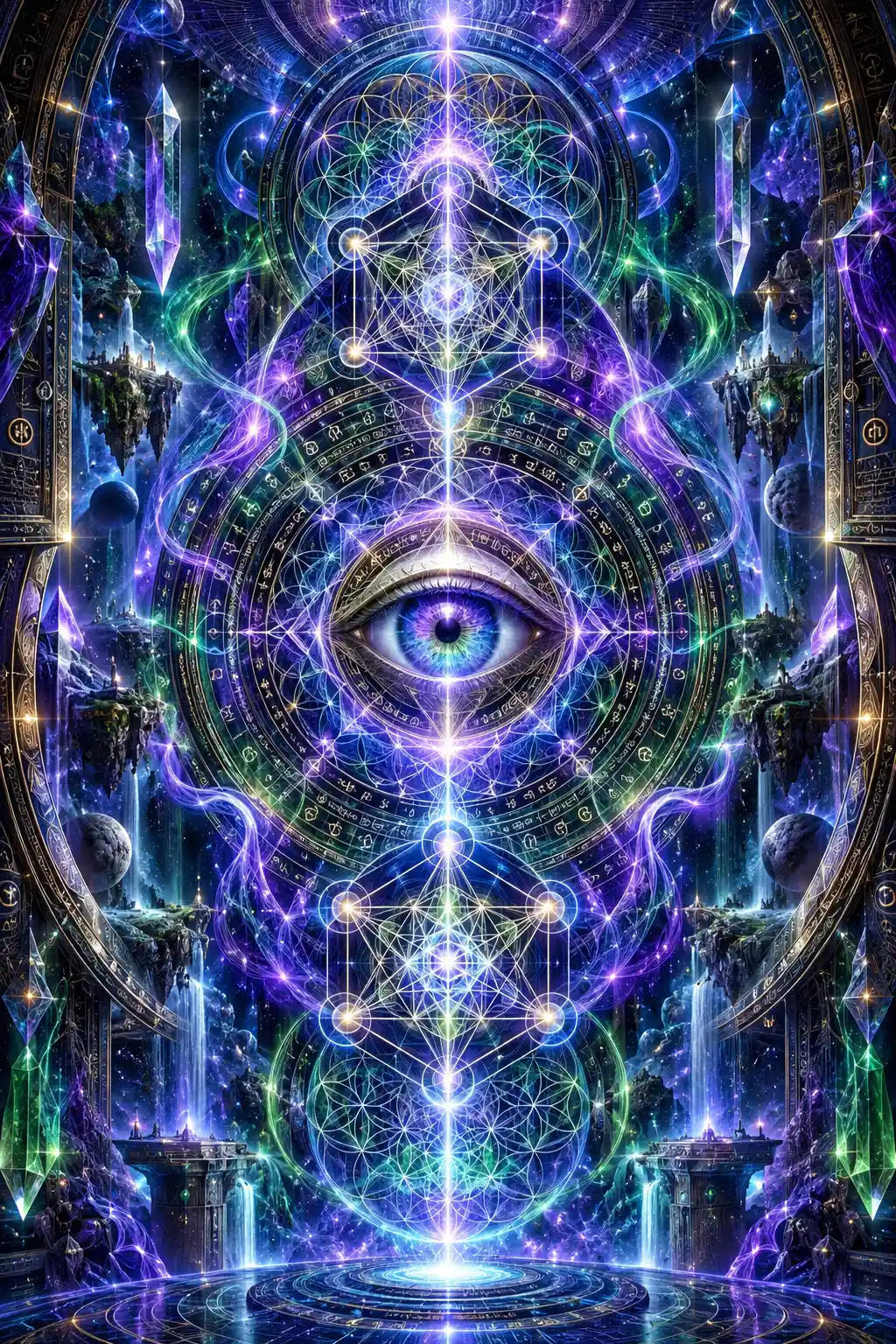 Un portal sobrenatural revela una geometría sagrada radiante en dimensiones de otro mundo
